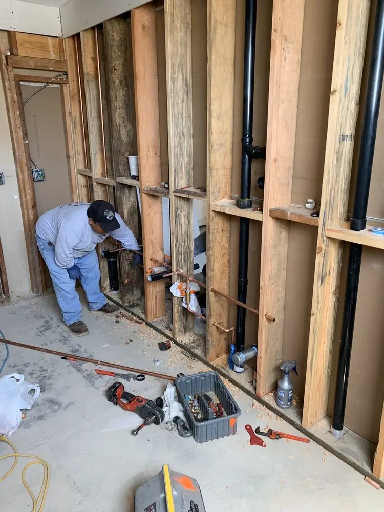 Commercial rough-in plumbing for Gas Line Repair in Lubbock